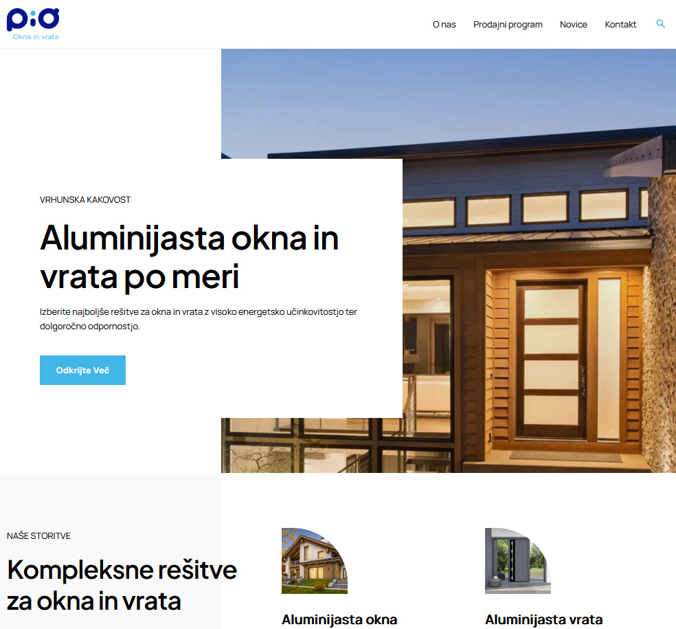 Nova spletna stran Okna PIO